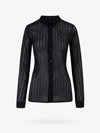 Sapio Embroidered Fabric Shirt - Atterley In Black