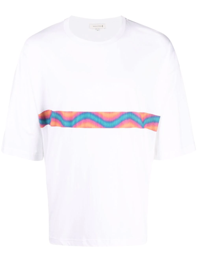 Mackintosh Wave Organic-cotton T-shirt In White