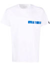 Mackintosh Stripe Organic-cotton T-shirt In White