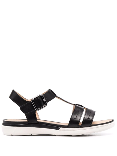 Geox Hiver Buckle-fastening Sandals In Schwarz