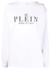 PHILIPP PLEIN LOGO-PRINT CREW NECK SWEATSHIRT