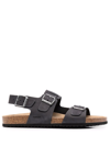 GEOX GHITA LEATHER SANDALS