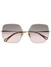 CHLOÉ OVERSIZED-FRAME SUNGLASSES