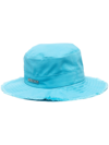 Jacquemus Le Bob Artichaut Cotton Twill Bucket Hat In Blau