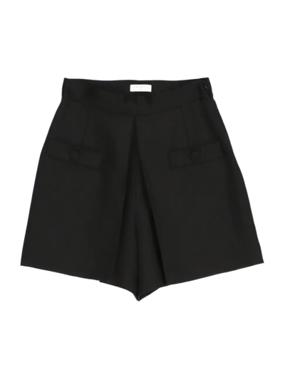 Sandro Hugo Tailored High-waist Shorts In Noir / Gris