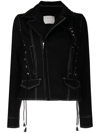 DION LEE CORSET-LACED BIKER JACKET