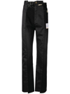 Miharayasuhiro Panelled Straight-leg Jeans In Black