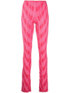 Philosophy Di Lorenzo Serafini Striped Pattern Pants In Pink