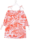MSGM ALL-OVER GRAPHIC-PRINT DRESS
