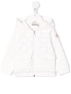 MONCLER QUILTED-PANEL HOODED JACKET