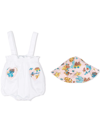 MOSCHINO GRAPHIC-PRINT BABYGROW SET