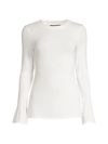 Capsule 121 Plus Size The Polaris Bell-sleeve Top In White