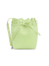 Mansur Gavriel Leather Mini Bucket Bag In Green