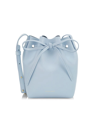 Mansur Gavriel Mini Leather Bucket Bag In Cielo