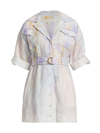 ZIMMERMANN WOMEN'S RHYTHMIC BELTED SHIRTDRESS