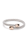 Charriol Celtic Rope-detail Bangle In Silver