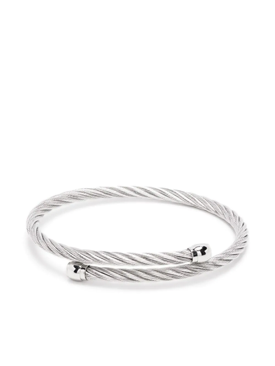 Charriol Celtic Rope-detail Bangle In Silver