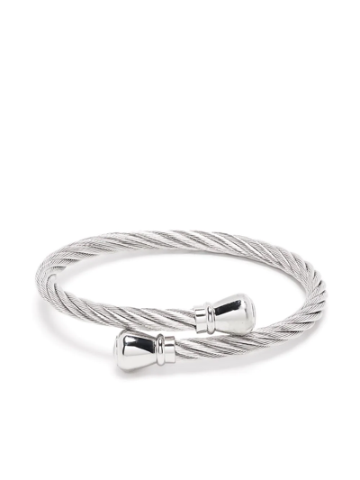 Charriol Celtic Rope-detail Bangle In Silver