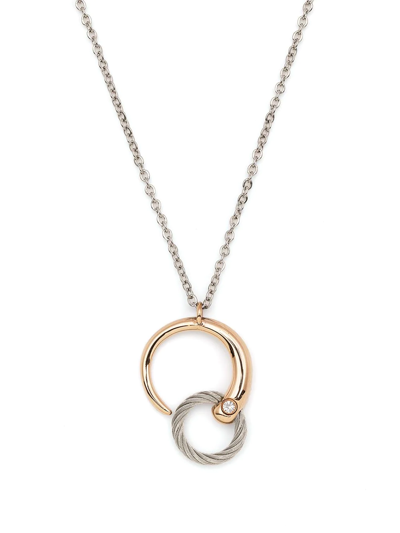 Charriol Infinity Zen Necklace In Grey