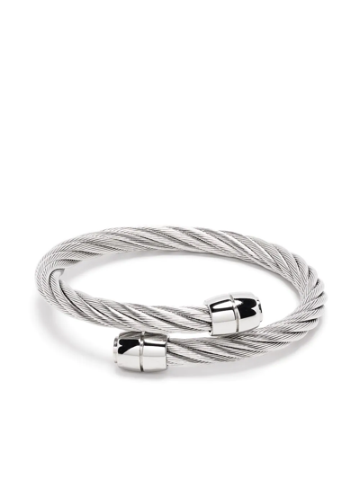 Charriol Celtic Rope-detail Bangle In Silver