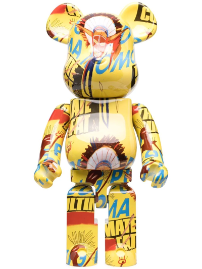 Medicom Toy X Andy Warhol × Basquiat Be@rbrick Figure In Yellow