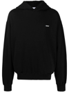 C2h4 Logo-print Pullover Hoodie In Schwarz