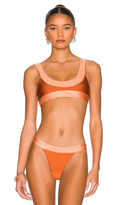 House Of Harlow 1960 X Revolve Rosa Top In Orange Sunset