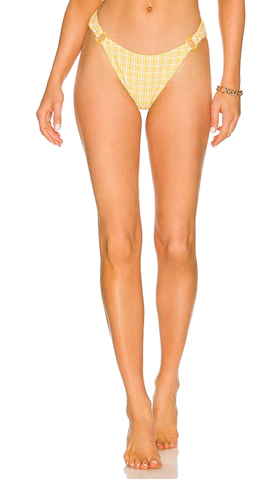 Jonathan Simkhai Francesca Bikini Bottom In Daffodil