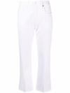 Jacob Cohen Kate Straight Cropped Fit Denim Jeans In White