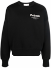 Alexander Mcqueen Graffiti Logo Patch Cotton Sweatshirt In Black