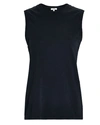 Agolde Amara Crew Neck Muscle Tee Nocturne In Black