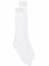 Brunello Cucinelli Stripe-trim Socks In White