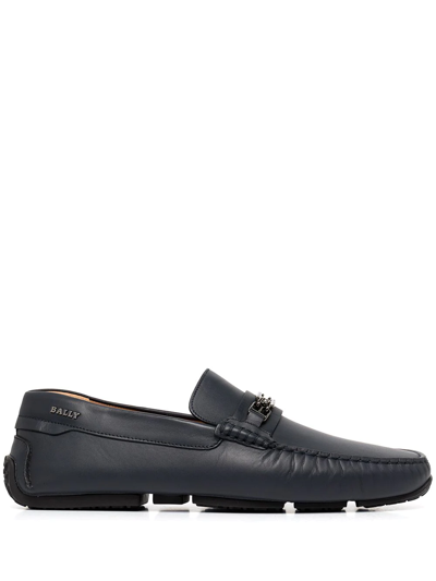 Bally Philip Boat Shoes In Blue