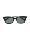 Ray-ban Junior Rb9071s Square-frame Sunglasses In Black