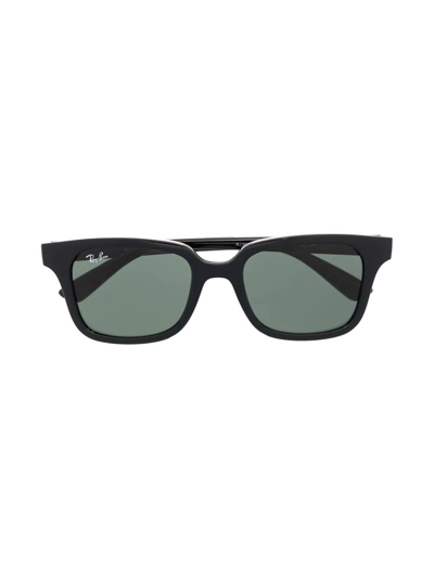 Ray-ban Junior Kids' Rb9071s Square-frame Sunglasses In Black