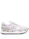 Premiata Printed Sole Low Top Sneaker In Grey