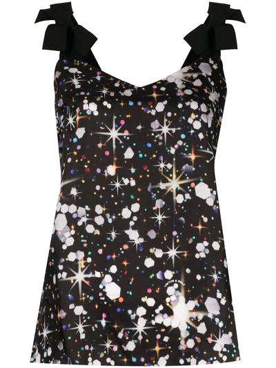 Viktor & Rolf Confetti Sparkle-print Camisole Top In Multicolour