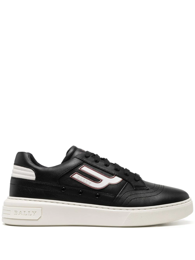 Bally Side Logo-patch Sneakers In Black