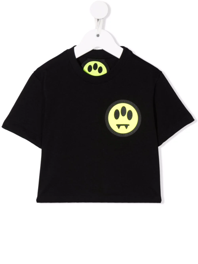 Barrow Kids' Logo Crew-neck T-shirt In Black
