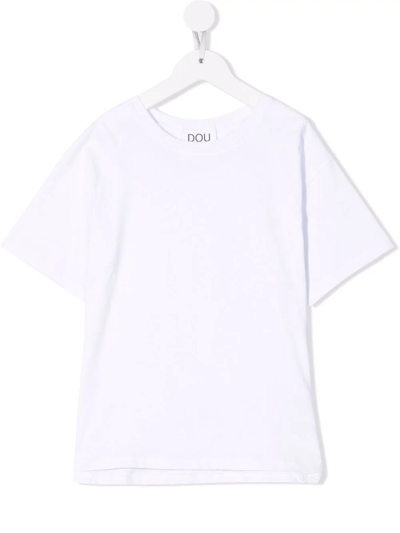 Douuod Kids' Heart-patch T-shirt In White