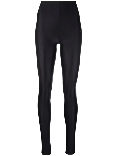 Philosophy Di Lorenzo Serafini High-waisted Jersey Leggings In Black