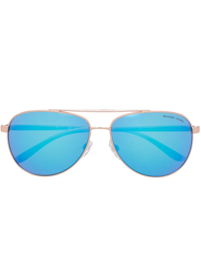 Michael Kors Pilot-frame Sunglasses In Gold