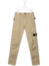 Stone Island Junior Kids Cargo Trousers For Boys In Neutrals
