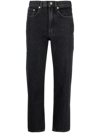 Apc Jean Martin Cotton Denim Vintage Jeans In Black