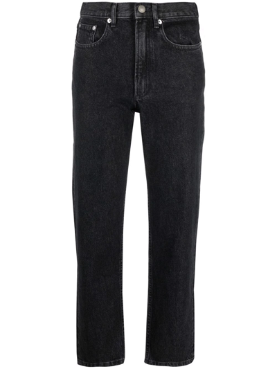 Apc Mid-rise Straight-leg Denim Jeans In Black