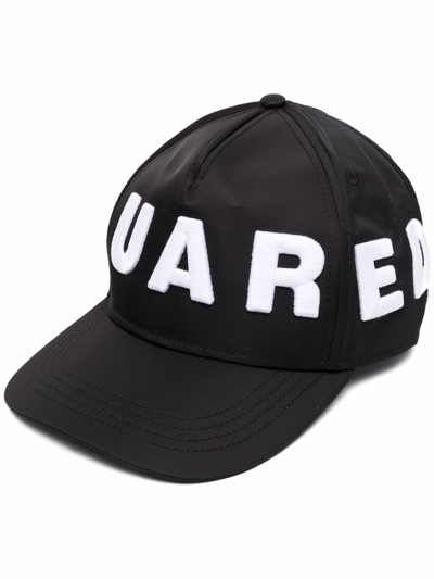 Dsquared2 Embroidered-logo Baseball Cap In Black