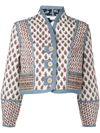 Veronica Beard Kamila Reversible Cotton Jacket In Multicolour