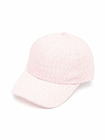 Michael Kors Kids' Monogram-print Baseball Cap In Pink