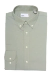 Nordstrom Rack Non-iron Trim Fit Dress Shirt In Green Hedge