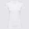 Majestic Crewneck Short-sleeve Cotton Silk Touch T-shirt In White